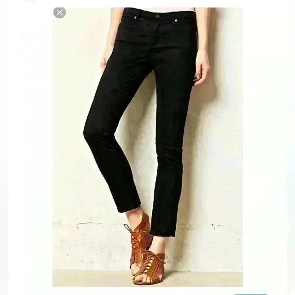 Adriano Goldschmeid size 32 black Stevie ankle pant.made in USA. VGUC